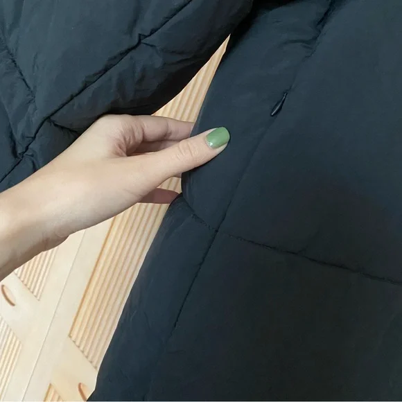 Zara anorak extra long puffer coat black - Picture 5 of 12